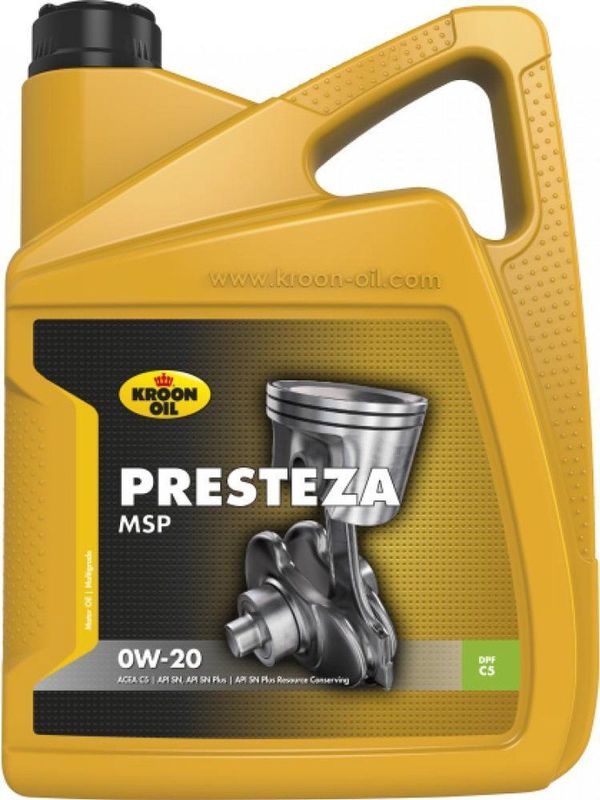 Presteza - MSP 0W-20 - Motorolie - Synthetisch - Brandstofbesparend