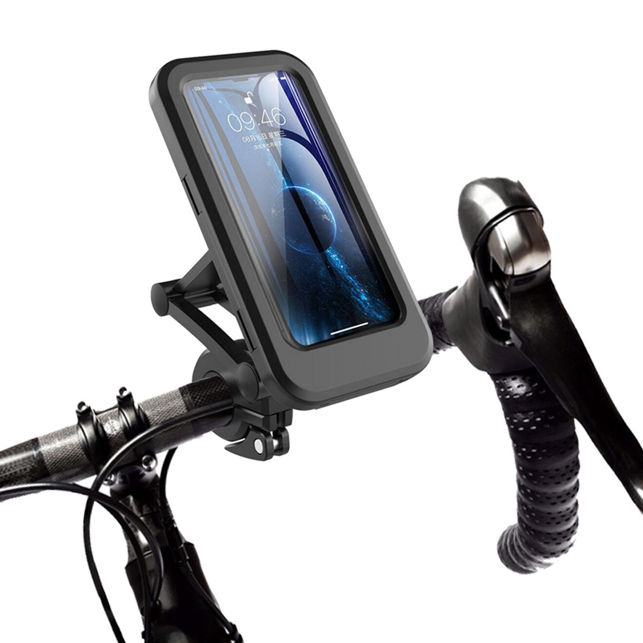 Onamaste Support téléphone pour vélo noir