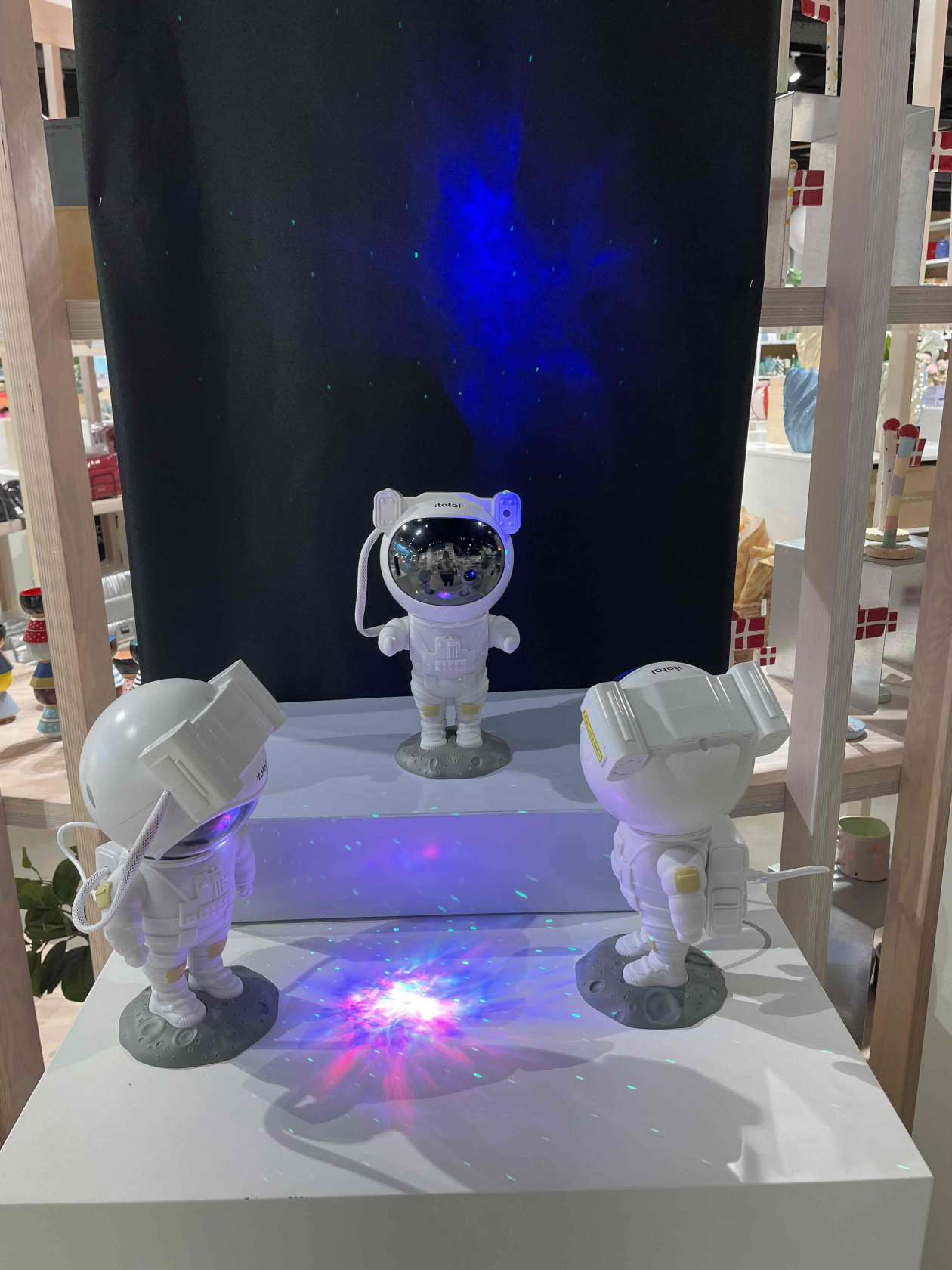 I-Total  Astronaut Projektor - hvid
