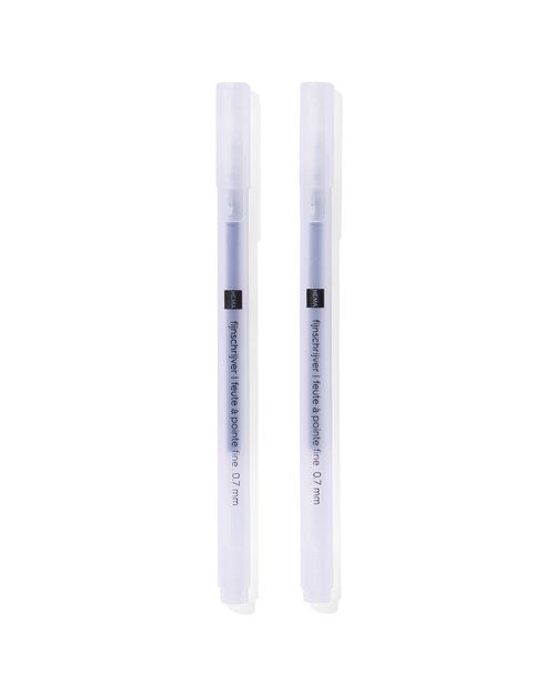 2 marqueurs à pointe fine 0,7mm noir