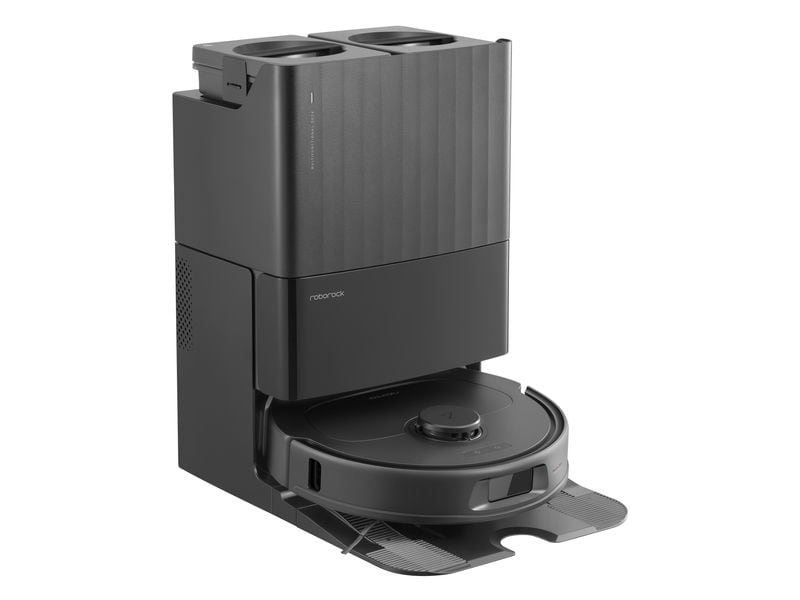 Roborock Saug- und Wischroboter Qrevo S Schwarz Saugroboter mit Wischfunktion