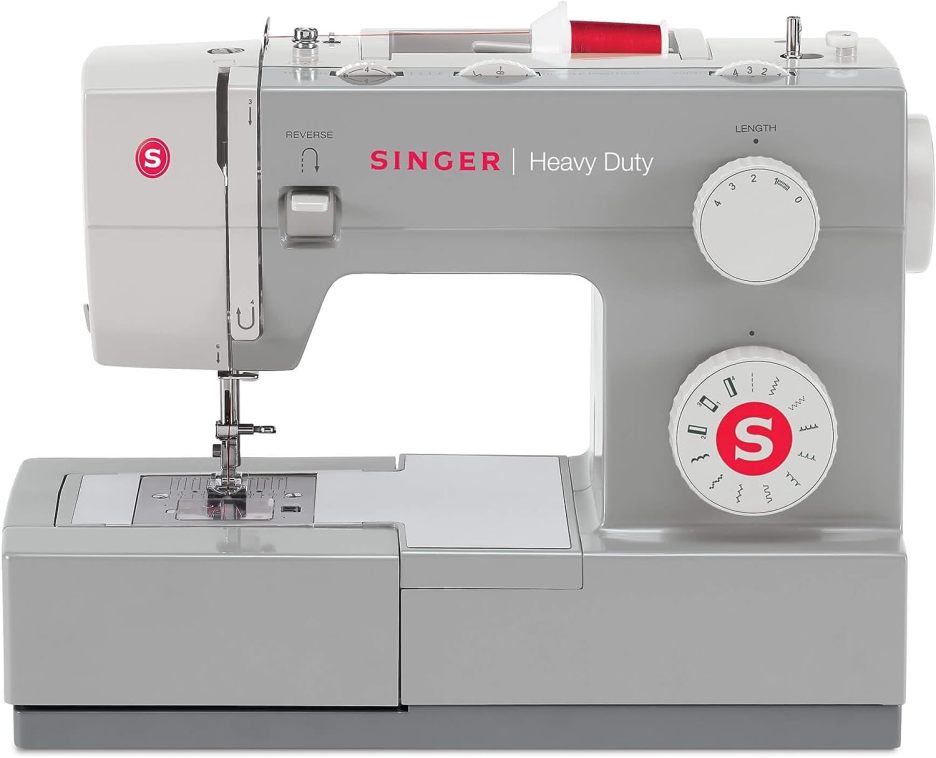 Máquina de costura Singer 4411 Heavy Duty, cinza