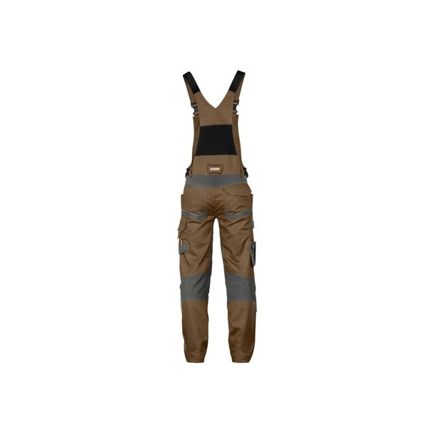 400163 Dassy ® Tronix overalls med stretch og knælommer Claybrun grå