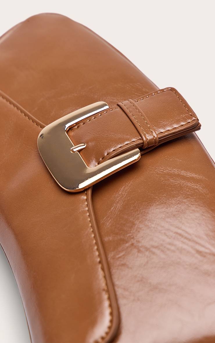 Marron Sac À Bandoulière En Synthétiquecuir Patiné Avec Boucle