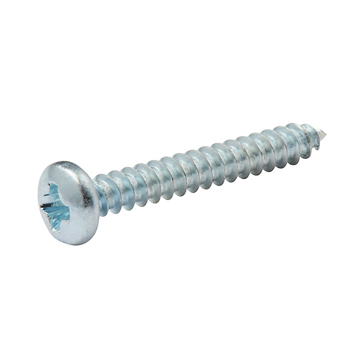 Vis zinguée autoperceuses à tête cylindrique, 3,5x25 mm - 25 pièces
