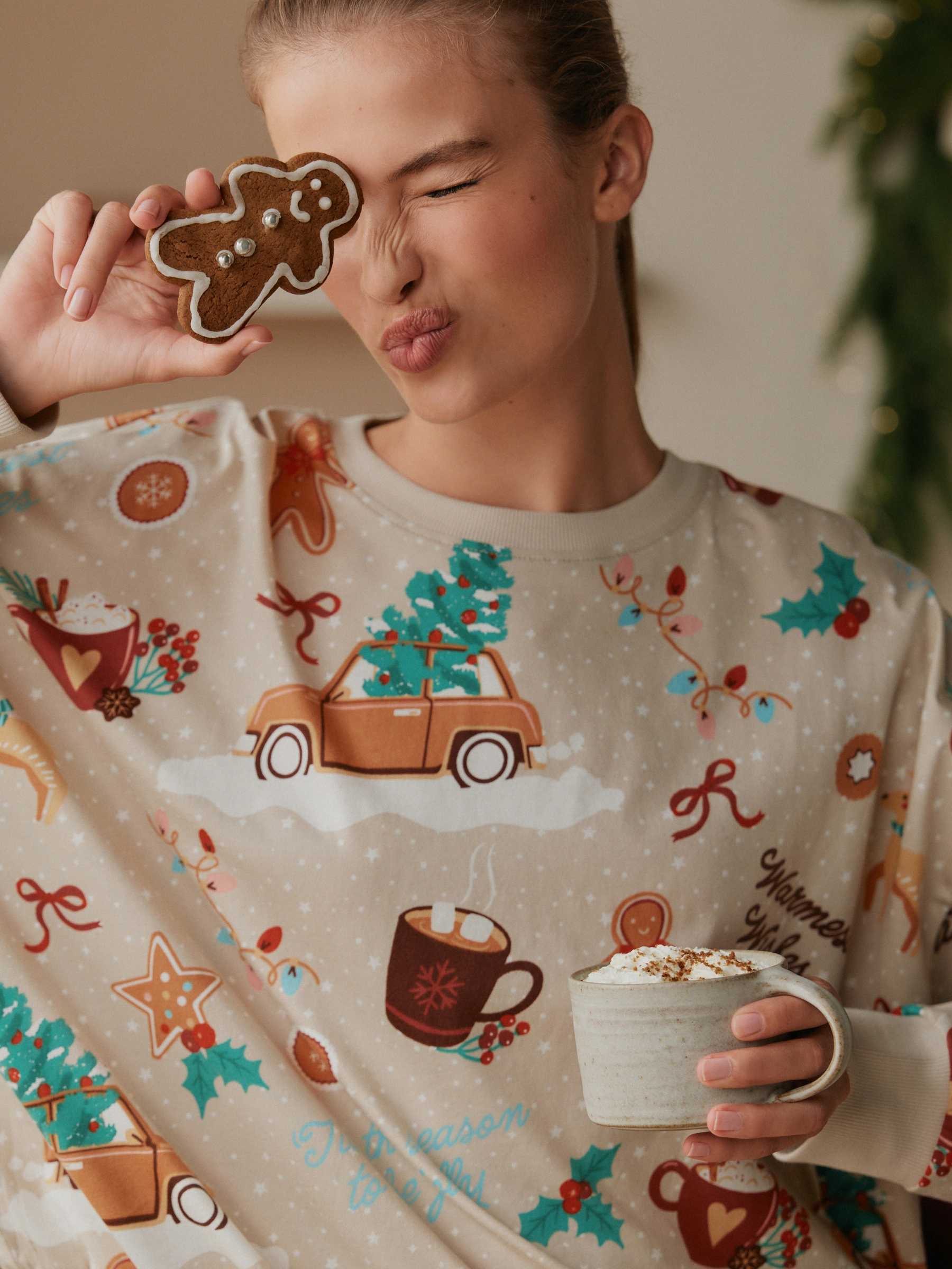 Cream Gingerbread Twosie - Bath & Body Works Pyjamas