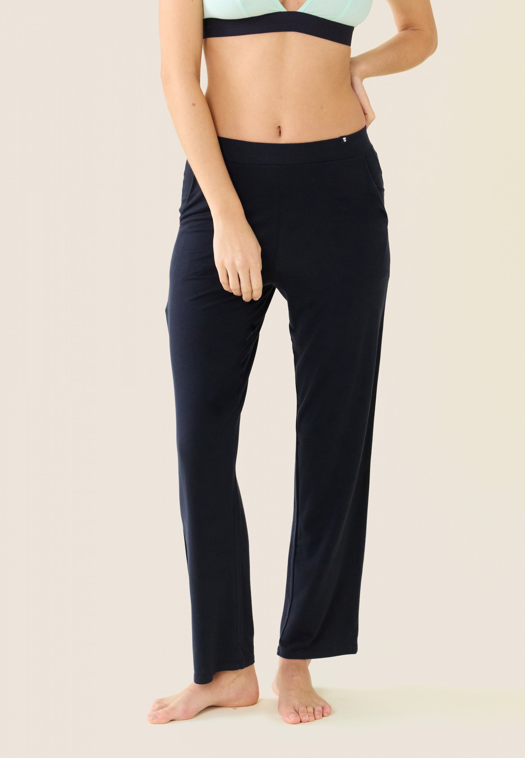 Pantalon de pyjama en viscose-Azuma Bleu Marine