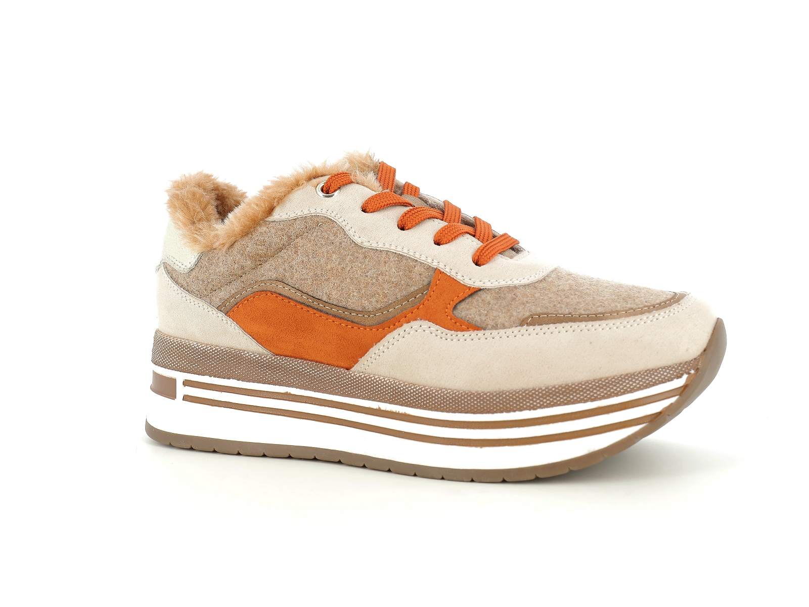 Marco tozzi-23730 Matières combinées Beige Orange