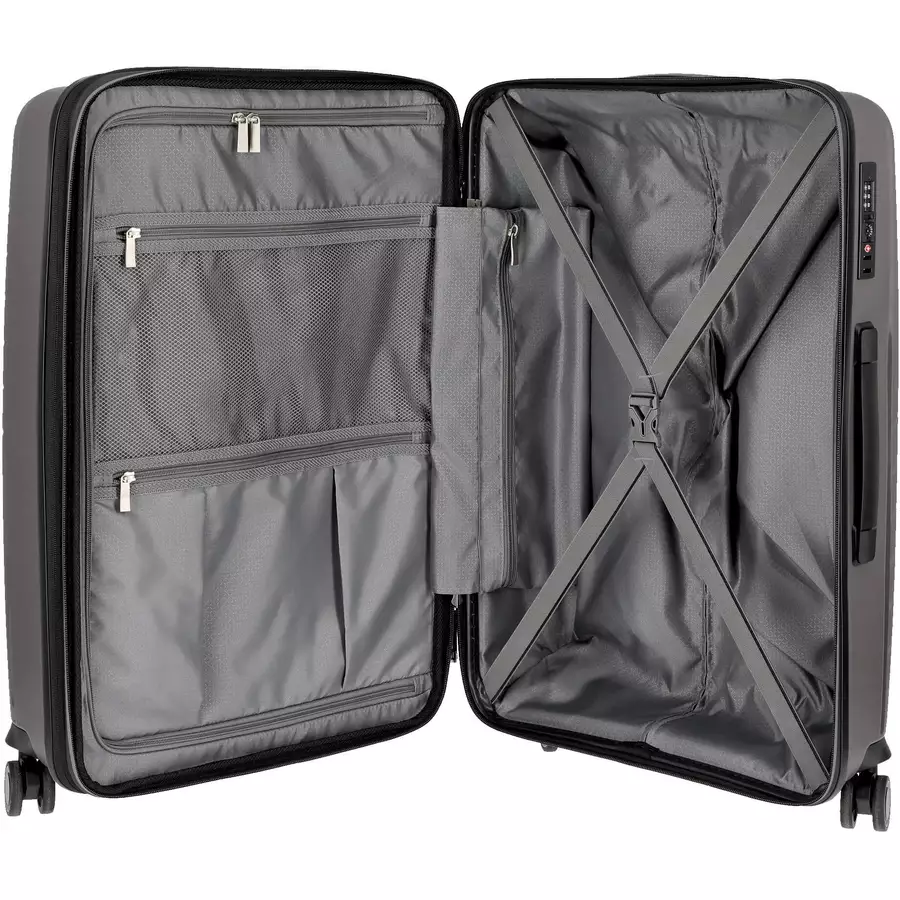 Somko Wave - 4-Rollen-Trolley M 67 cm erw. anthrazit