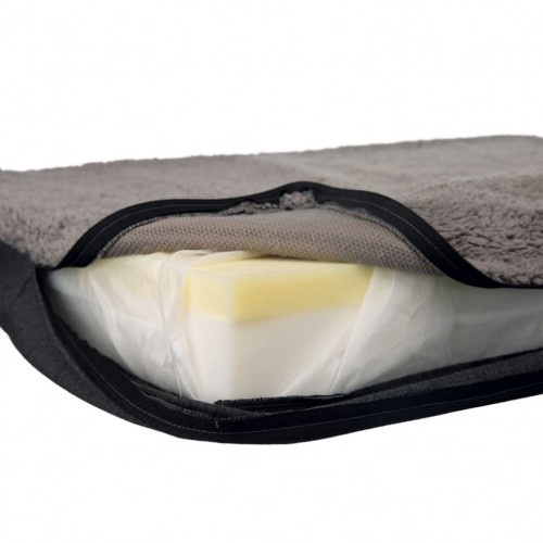 Colchão para cães de duas camadas, cinza