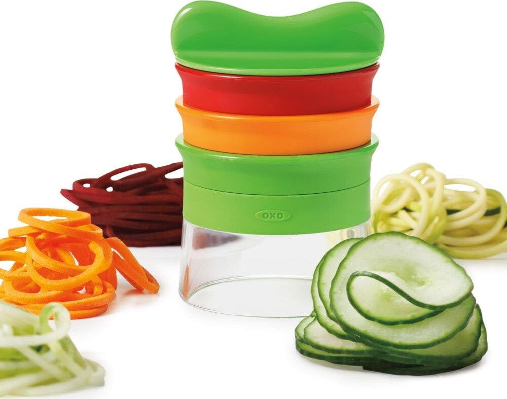 Oxo - Spiralizer - Håndholdt Med 3 Blade - Stål Og Plastik