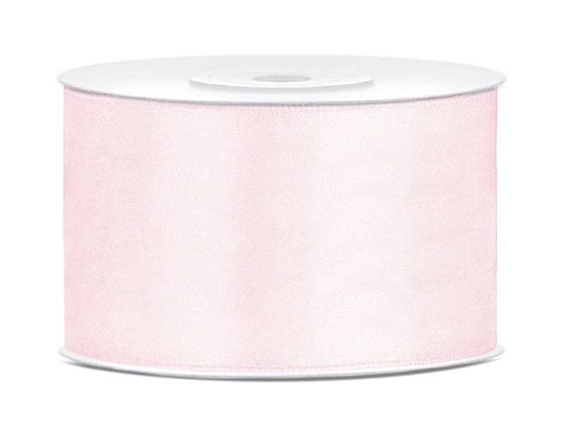 Satijn Lint Lichtroze Pastel 38mm 25m