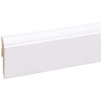 CANDO hoge plint kwartrond clip wit 1,2 x 5,8