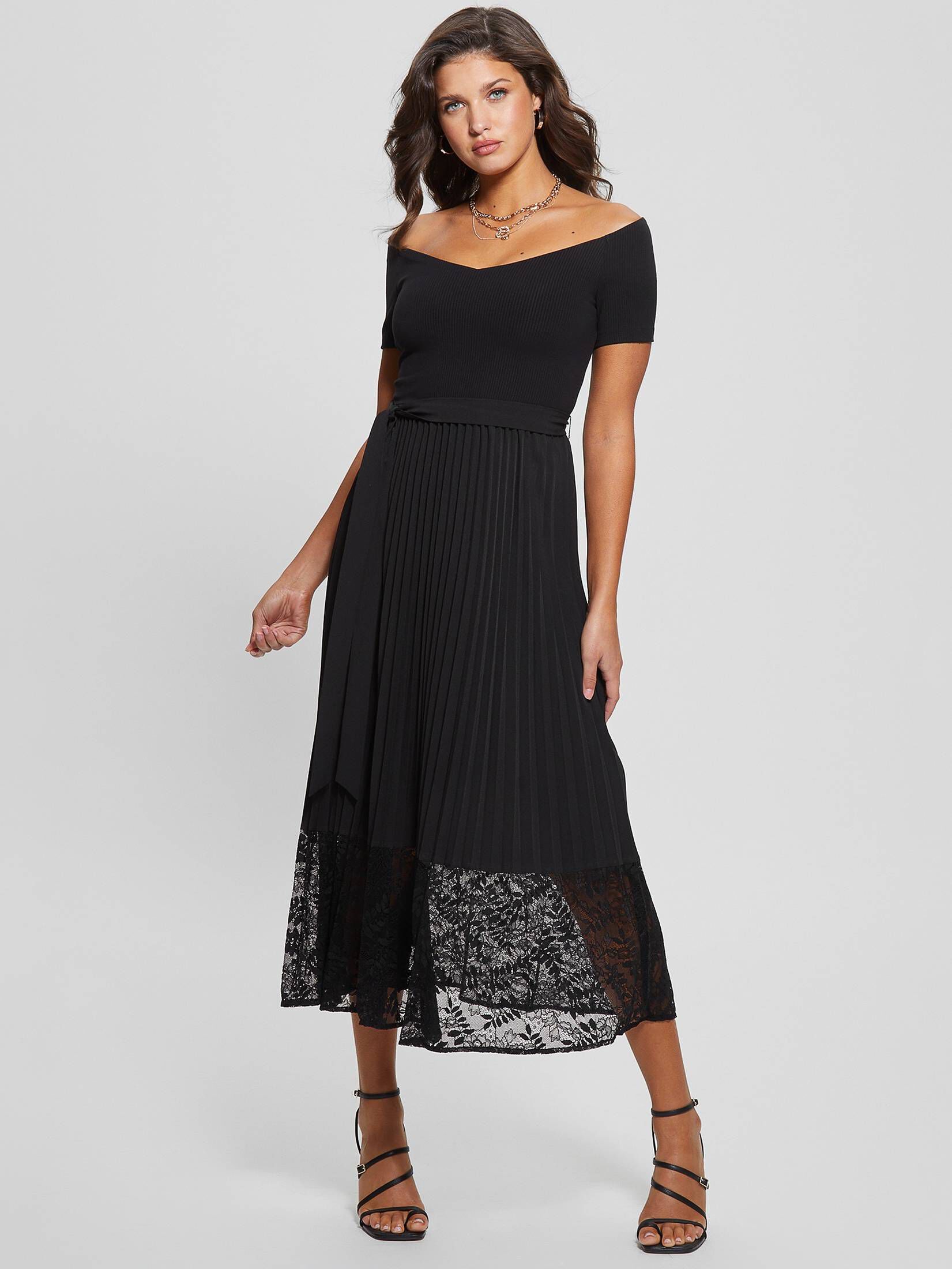 Guess| Damen Kleid OFF SHOULDER TIANA DRESS