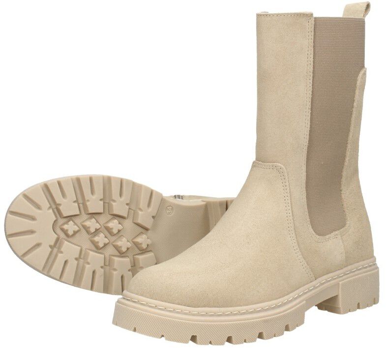 Sub55 Meisjes enkellaarsjes beige