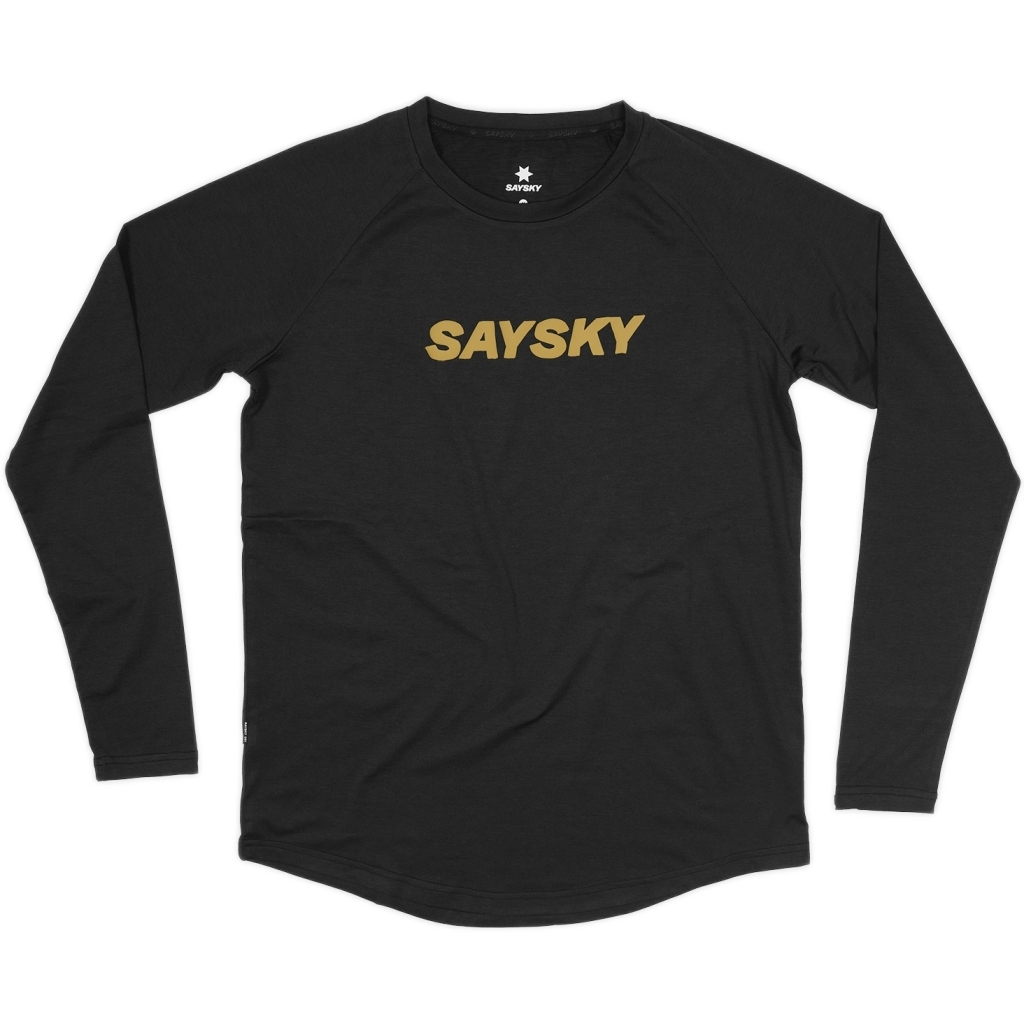 saysky logo pace longsleeve 634 kmrls05 9001 black