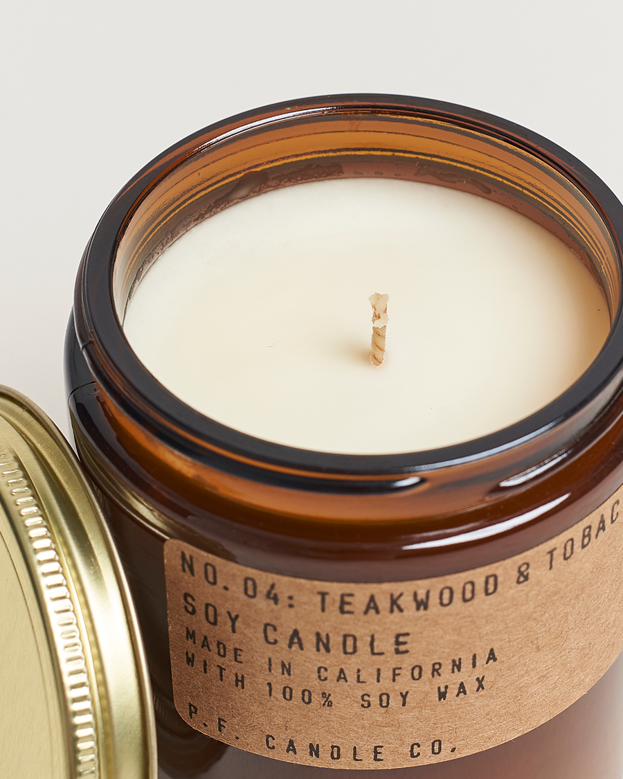 P.F. Candle Co. Soy Candle No. 4 Teakwood & Tobacco 204g