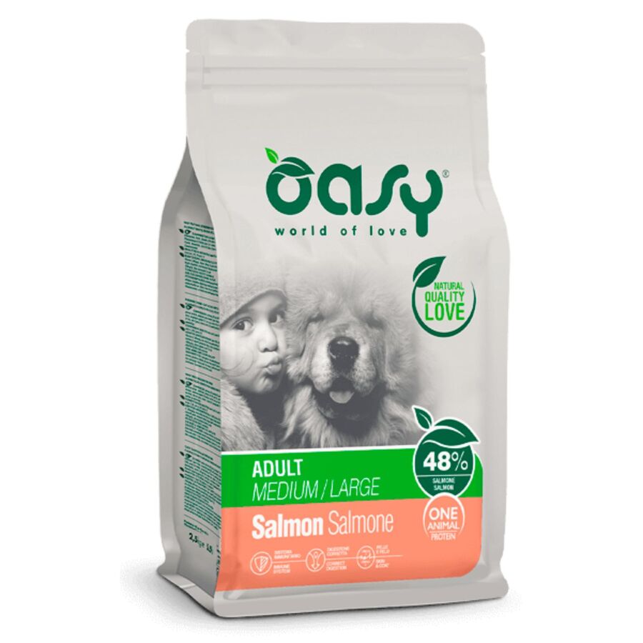 OASY ONE PRO ADULT DOG M/L SALMÃO 12 KG