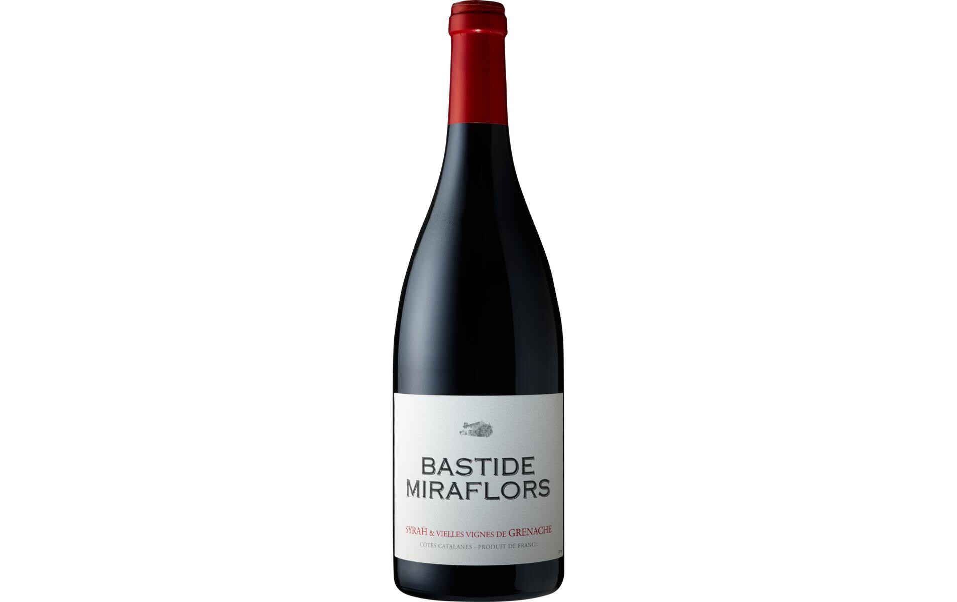 Bastide Miraflors Côtes du Roussillon AOP 0.75 lRubinroter Wein mit fruchtigem und ausgewogenem Aroma