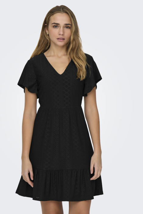 Only zwarte dames jurk