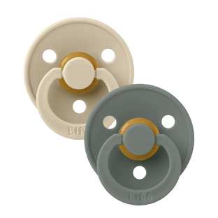 BIBS Fopspeen 6-18 Maanden Vanilla/Pine 2ST