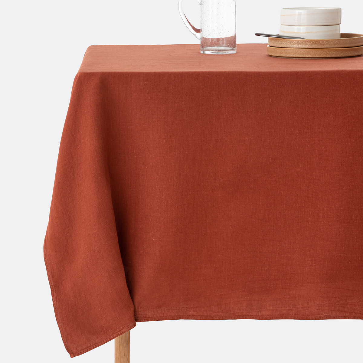 LA REDOUTE INTERIEURS<br>Toalha de mesa em linho lavado, Victorine