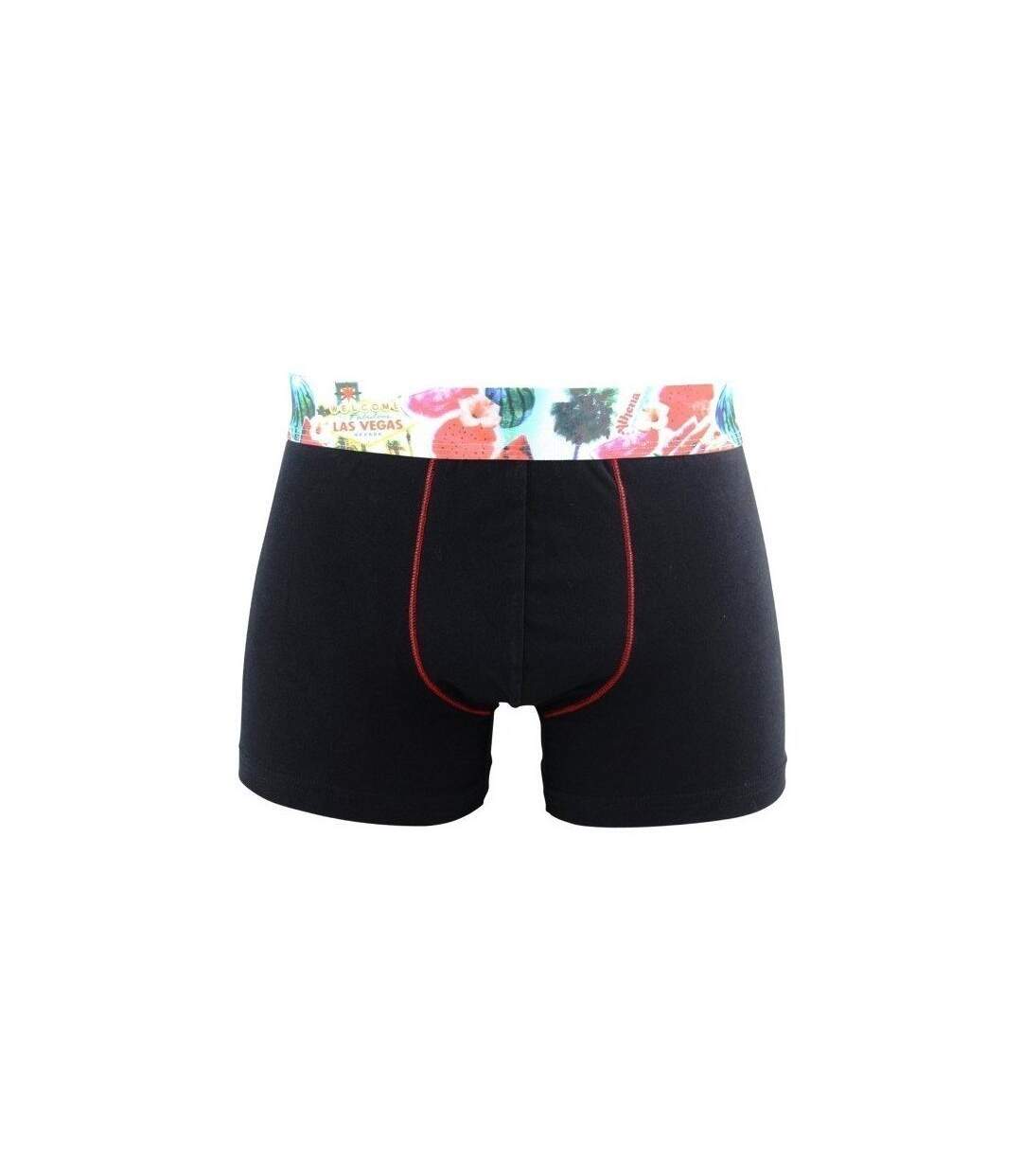 ATHENA Boxer Homme Coton CALIFORNIA Watermelon Noir