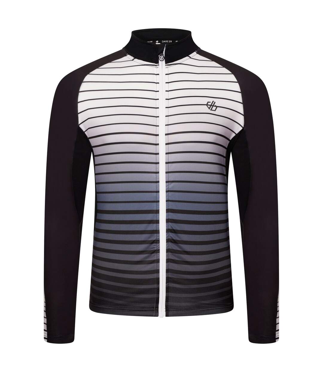 Dare 2B Mens AEP Virtuous Underlined Long-Sleeved Cycling Jersey (Noir) - UTRG7023