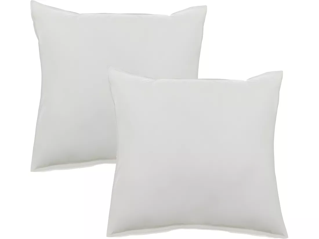 Lot De 2 Taies D’oreiller Pur Coton Teint Lavé 63 Fils/cm² Vent Du Sud - Nacre - 65 X 65 Cm