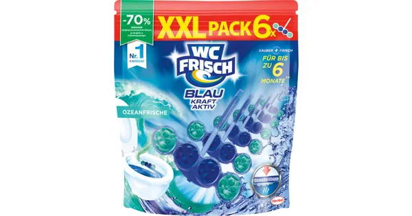 WC Frisch Kraft Blauspüler Ozean 6 x 50 g