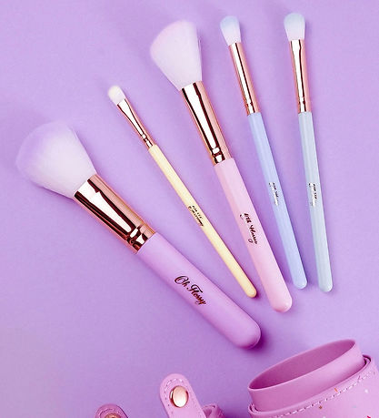Oh Flossy Make-up-Pinsel - 5 st. - Rainbow