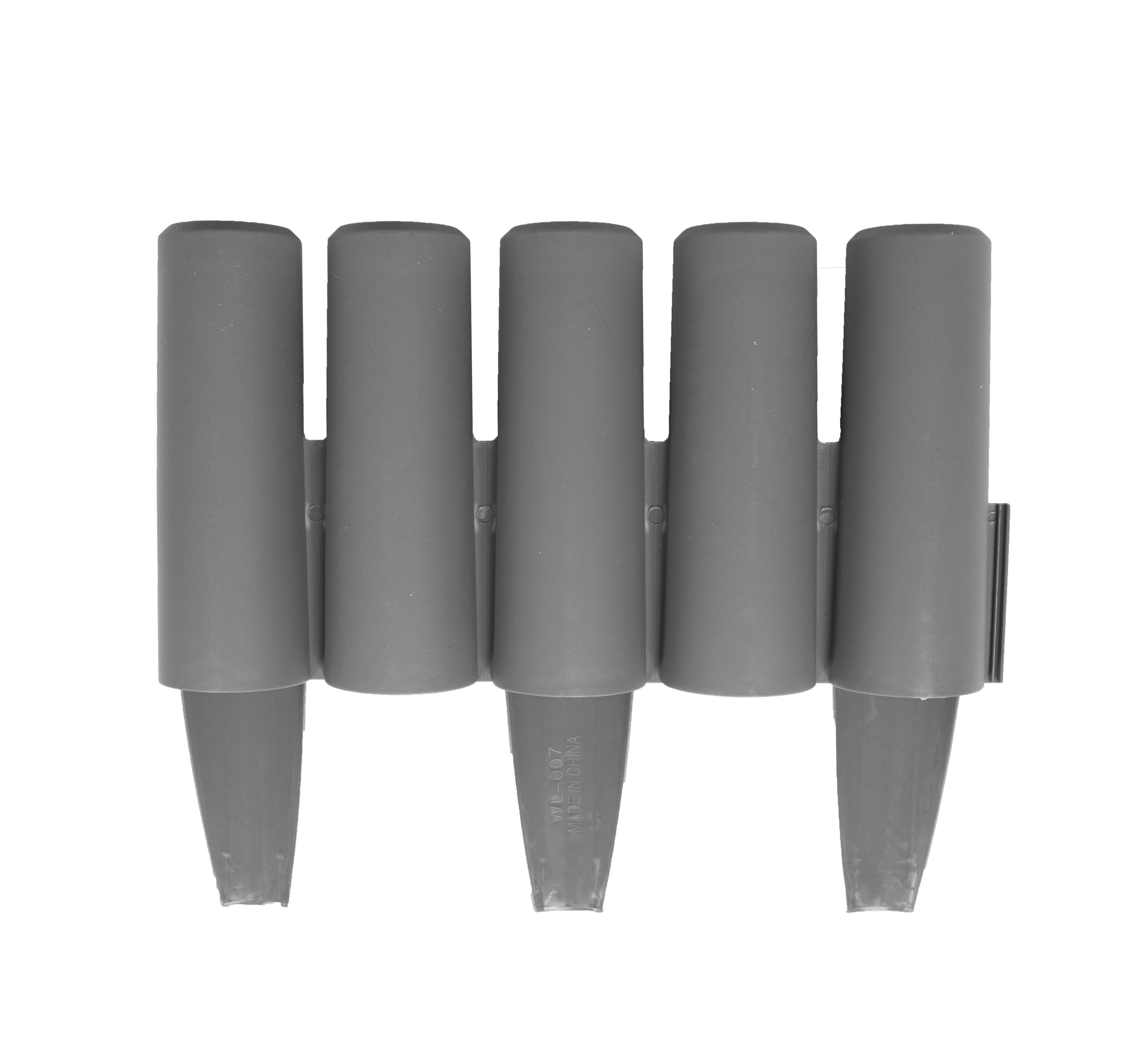 Rasenkante Holzoptik anthrazit 8er Set