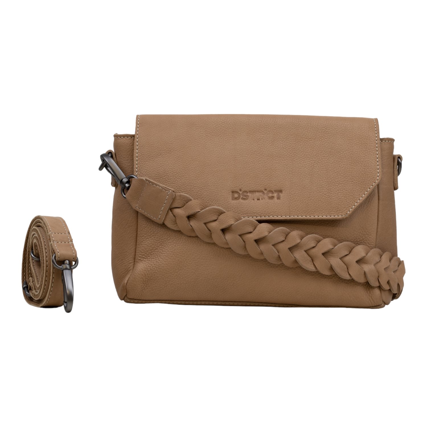 DSTRCT Preston Park Shoulder Bag Flap Bag L beige