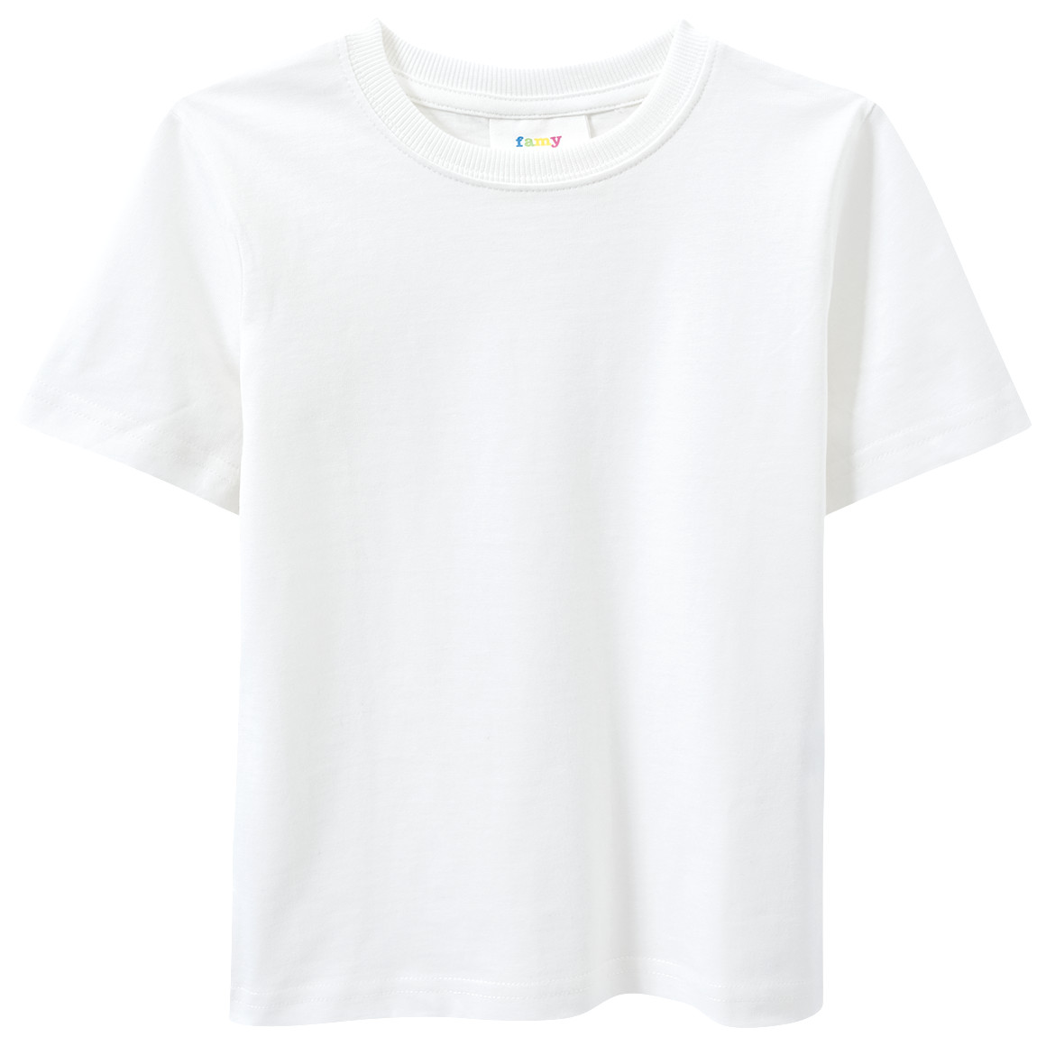 Famy 3 Jungen T-Shirts unifarben hellblau / königsblau / weiss