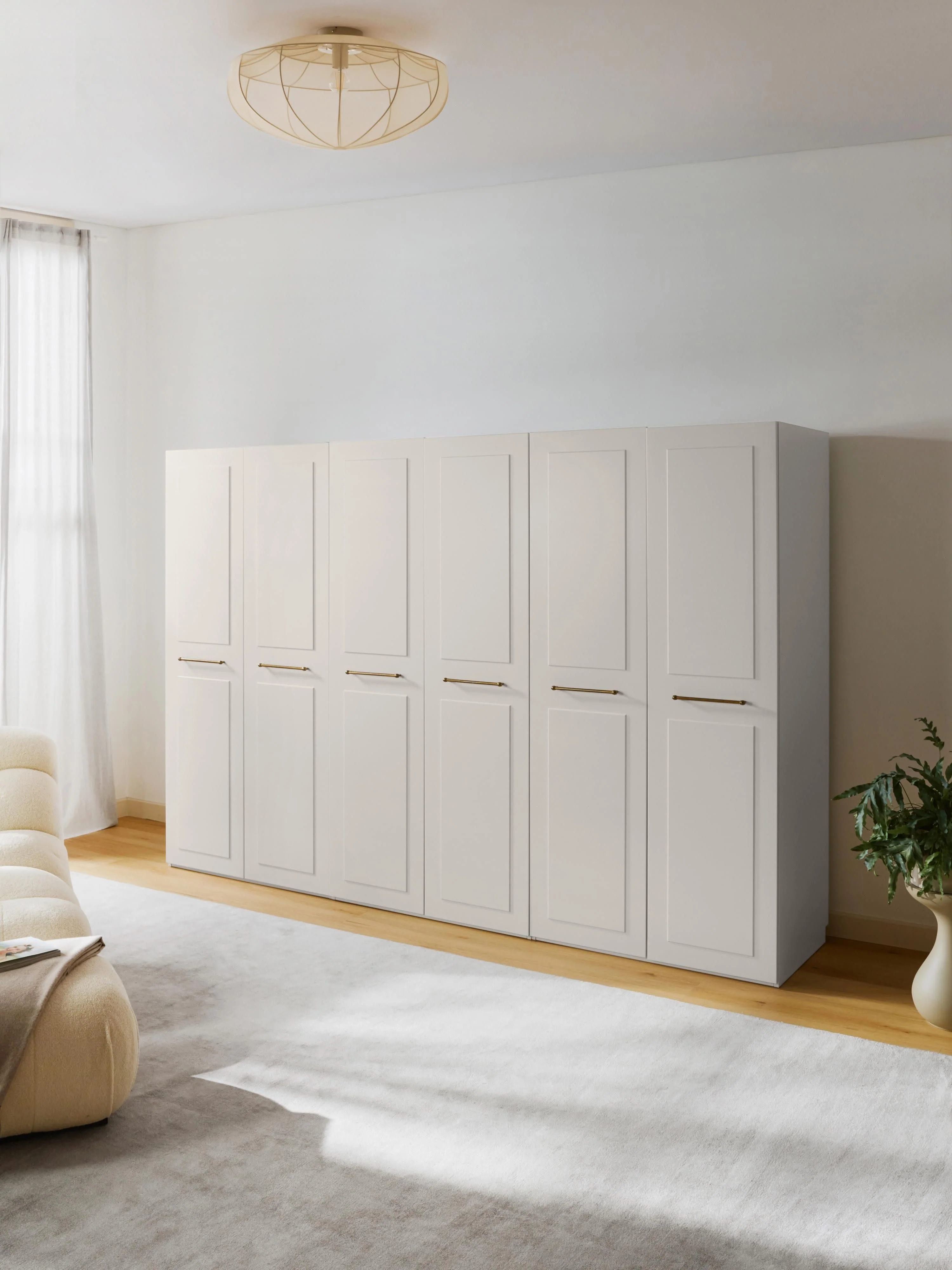 Modulaire draaideurkast Charlotte, 300 cm breed, diverse varianten
