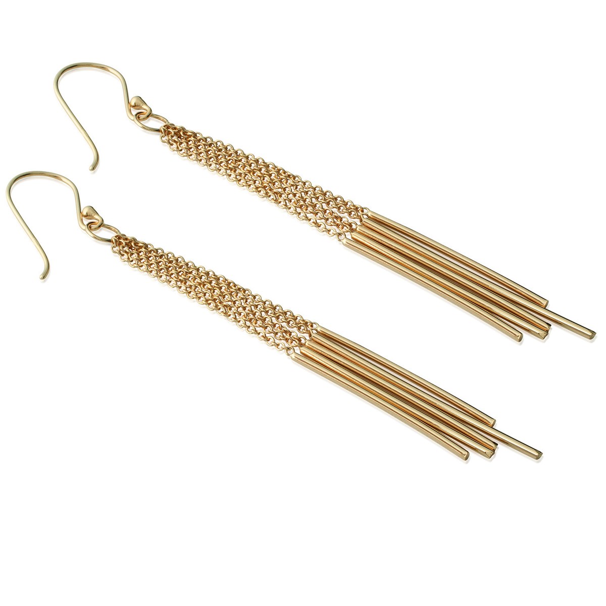 Boucles d'oreilles fines Brillaxis plaqué or