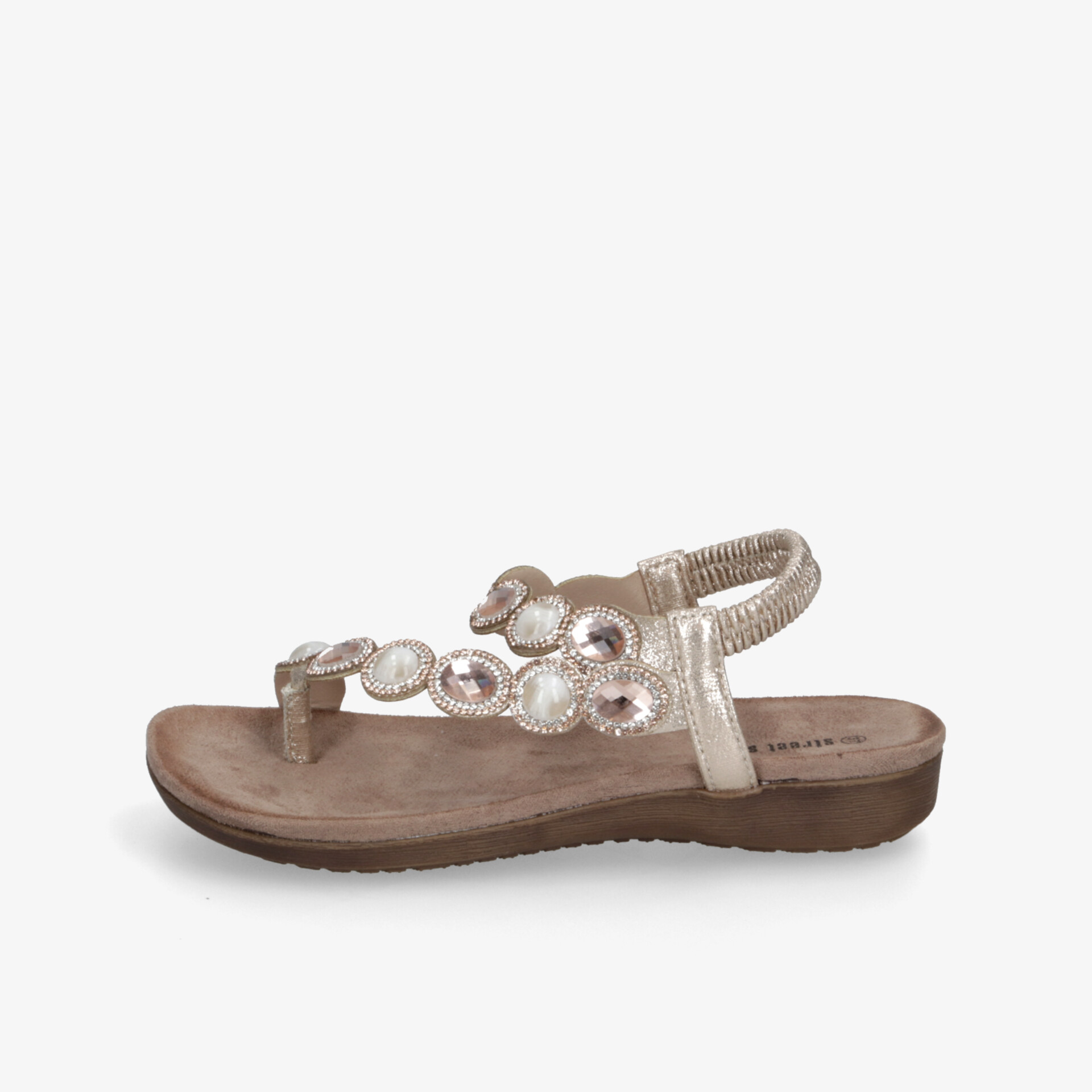 street shoes Damen Zehentrenner gold