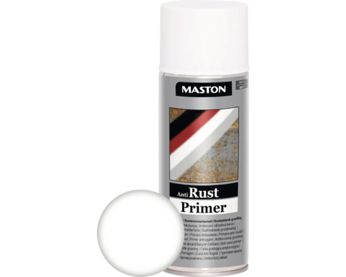 Maston Spray Paint Primer Roestverwijderaar Roestbescherming Wit 400 ml