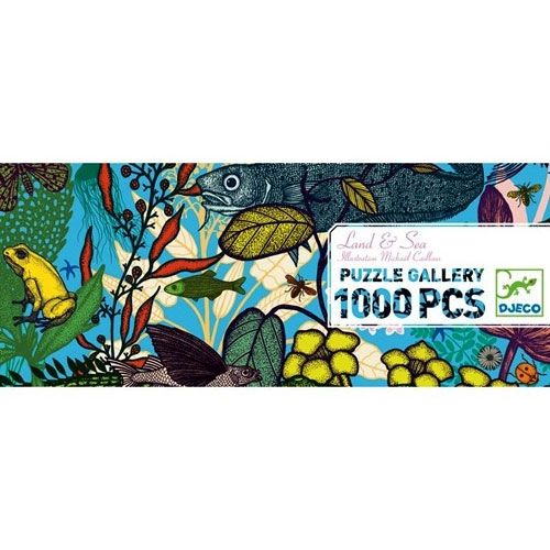Djeco puzzel land en zee - 1000st
