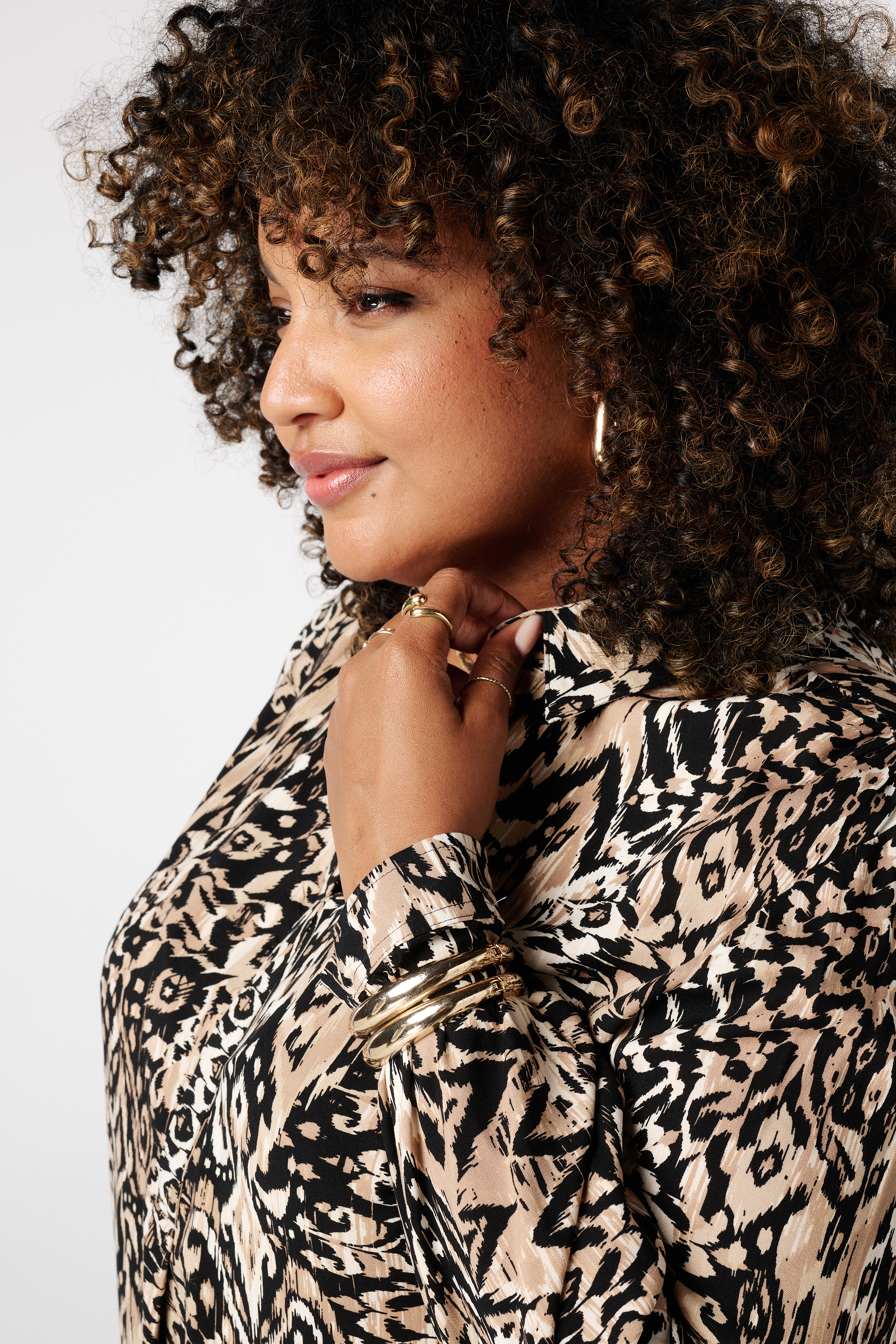 Blouse met print Multi Neutraal