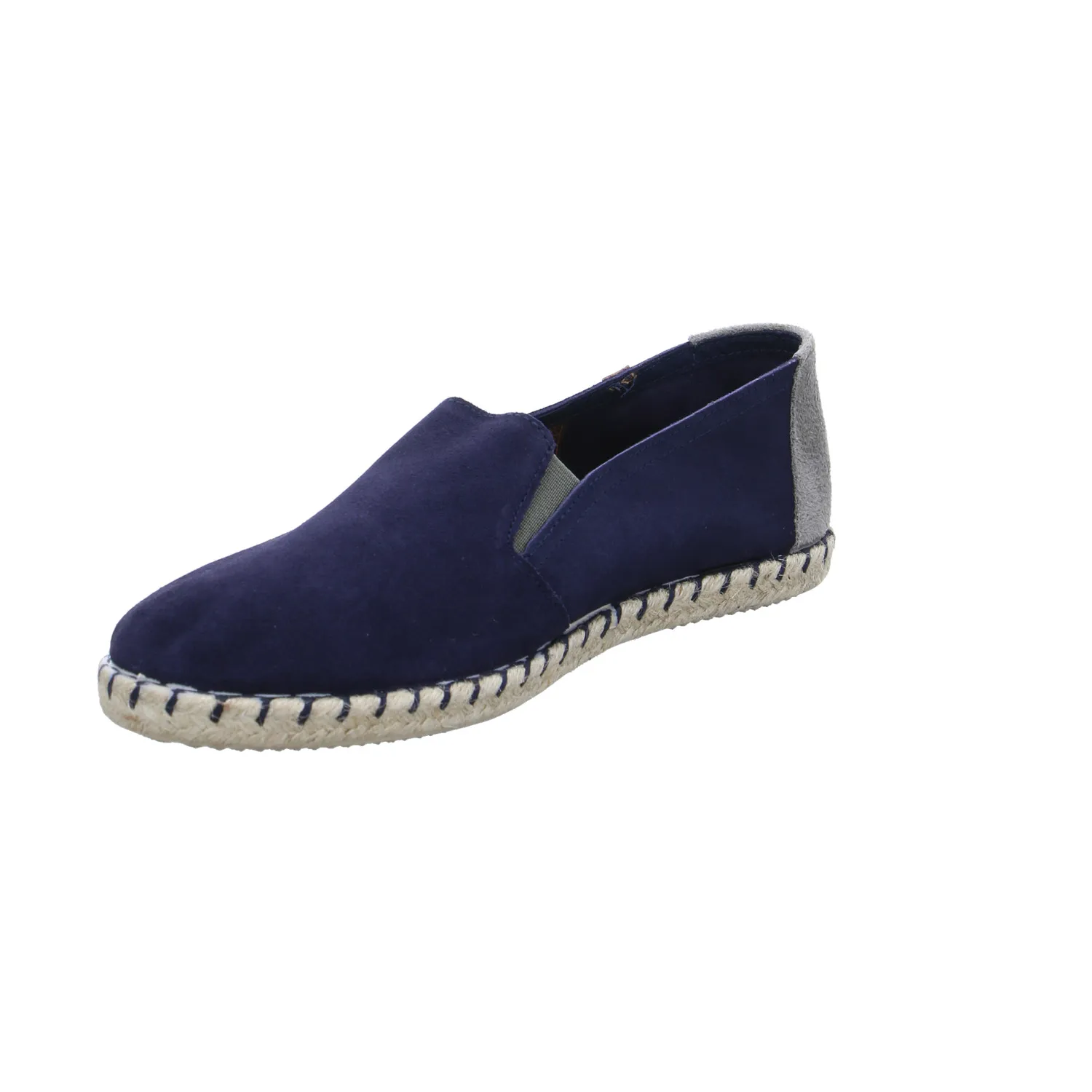 Halbschuh-Schlüpfer Blau Leder