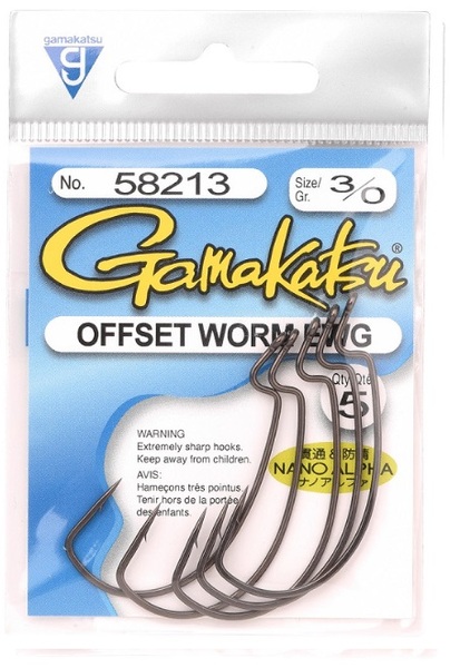Hameçon Gamakatsu Ver Offset EWG Nano Alpha