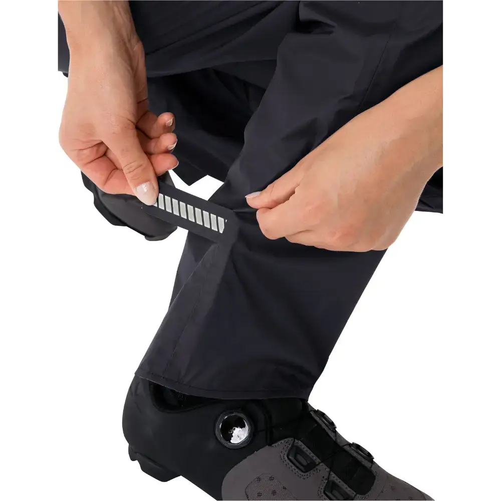 VAUDE Drop II Regenbroek Zwart/Zwart Dames