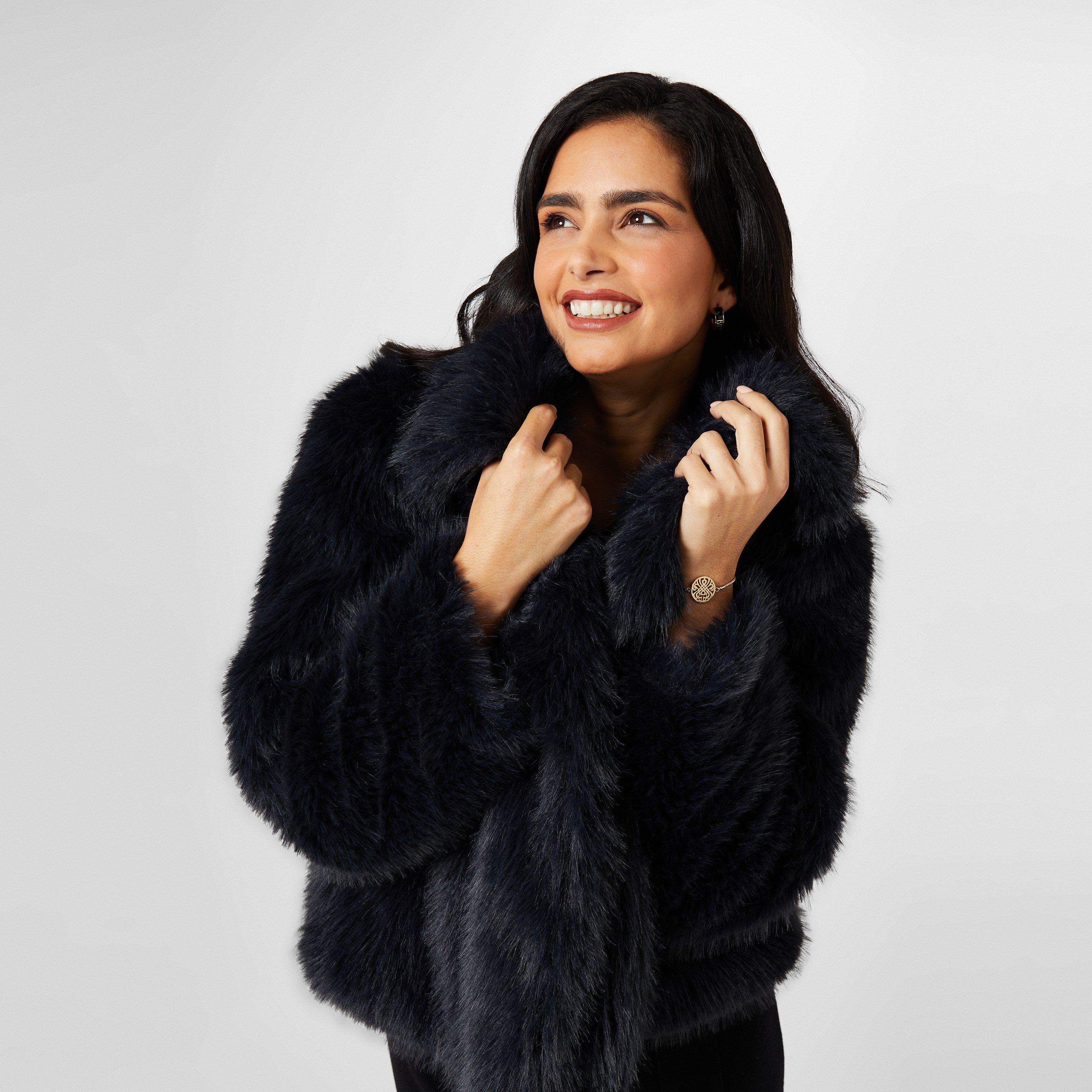 Biba x Tess Daly Faux Fur Jacket