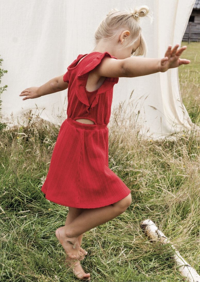 LOOXS Little rode looxs little mini jurk 2413-7841-272