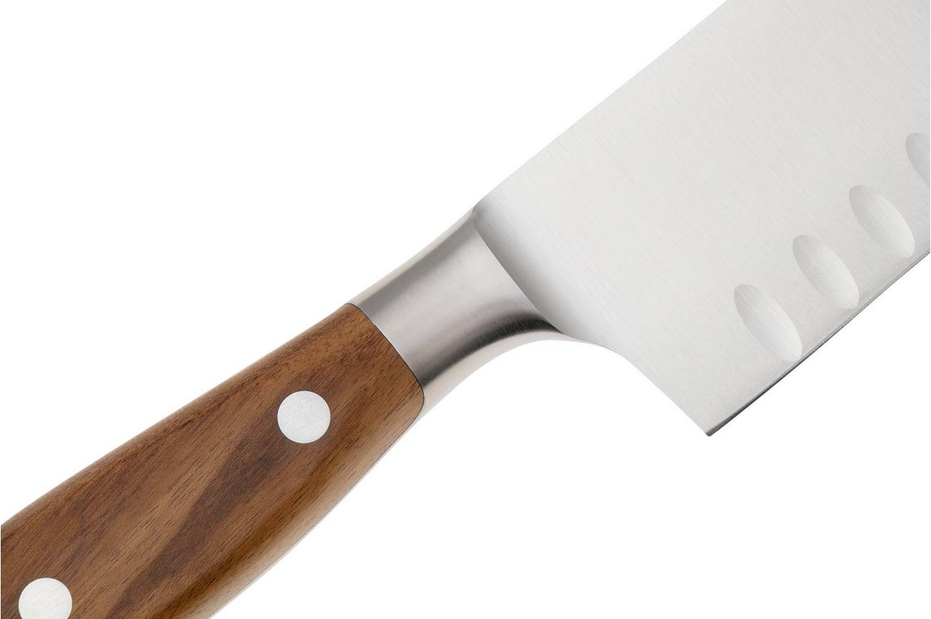 Victorinox Grand Maître Santoku Knife 7.7320.17G, esdoornhout, santoku met kuiltjes, 17 cm