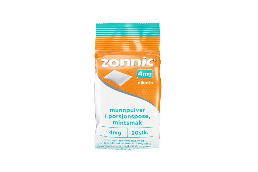 Zonnic munnpulver med mintsmak 4 mg