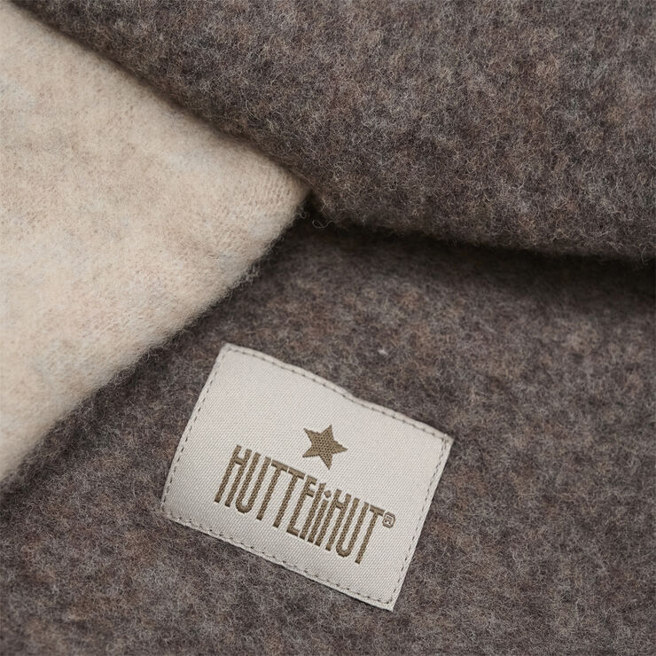 Huttelihut Balaclava Wool Fleece w. Lin. Brown melange