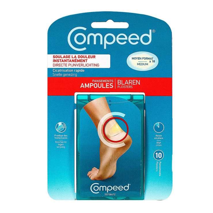 5 pansements ampoules moyen format