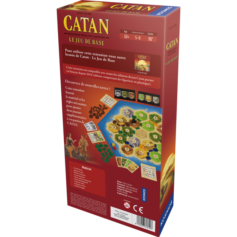 Catane : extension 5/6 joueurs